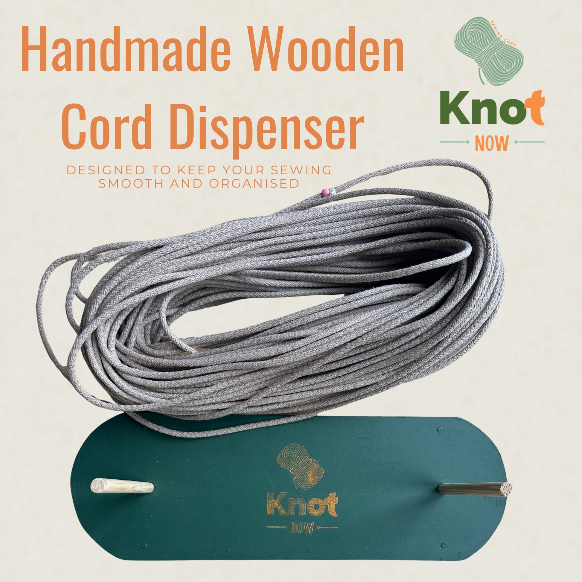 Handmade Wooden Cord Dispenser