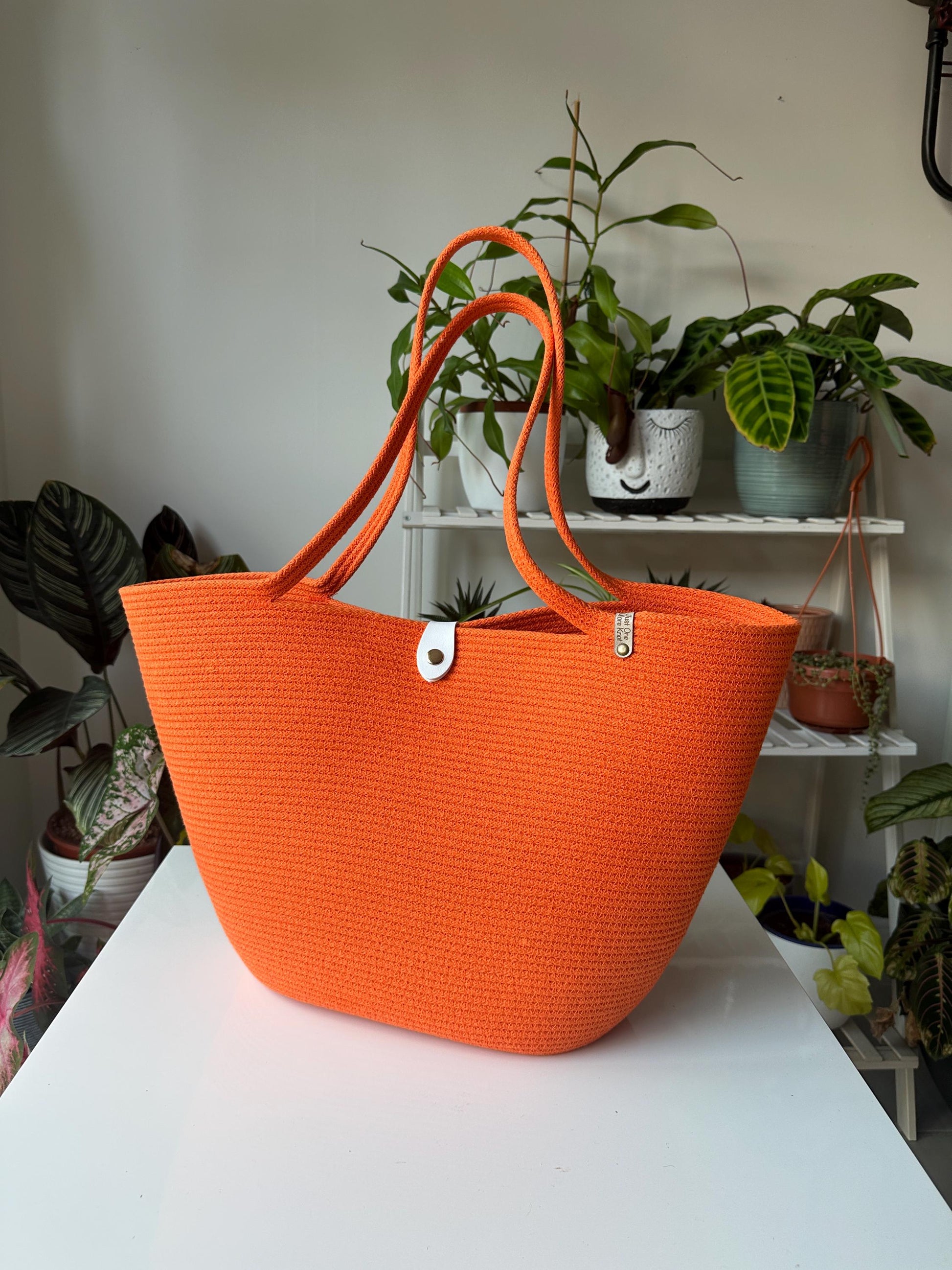 Capri Handmade Zigzag Cotton Cord Bag: UK Shopper with Eco-Leather Flap
