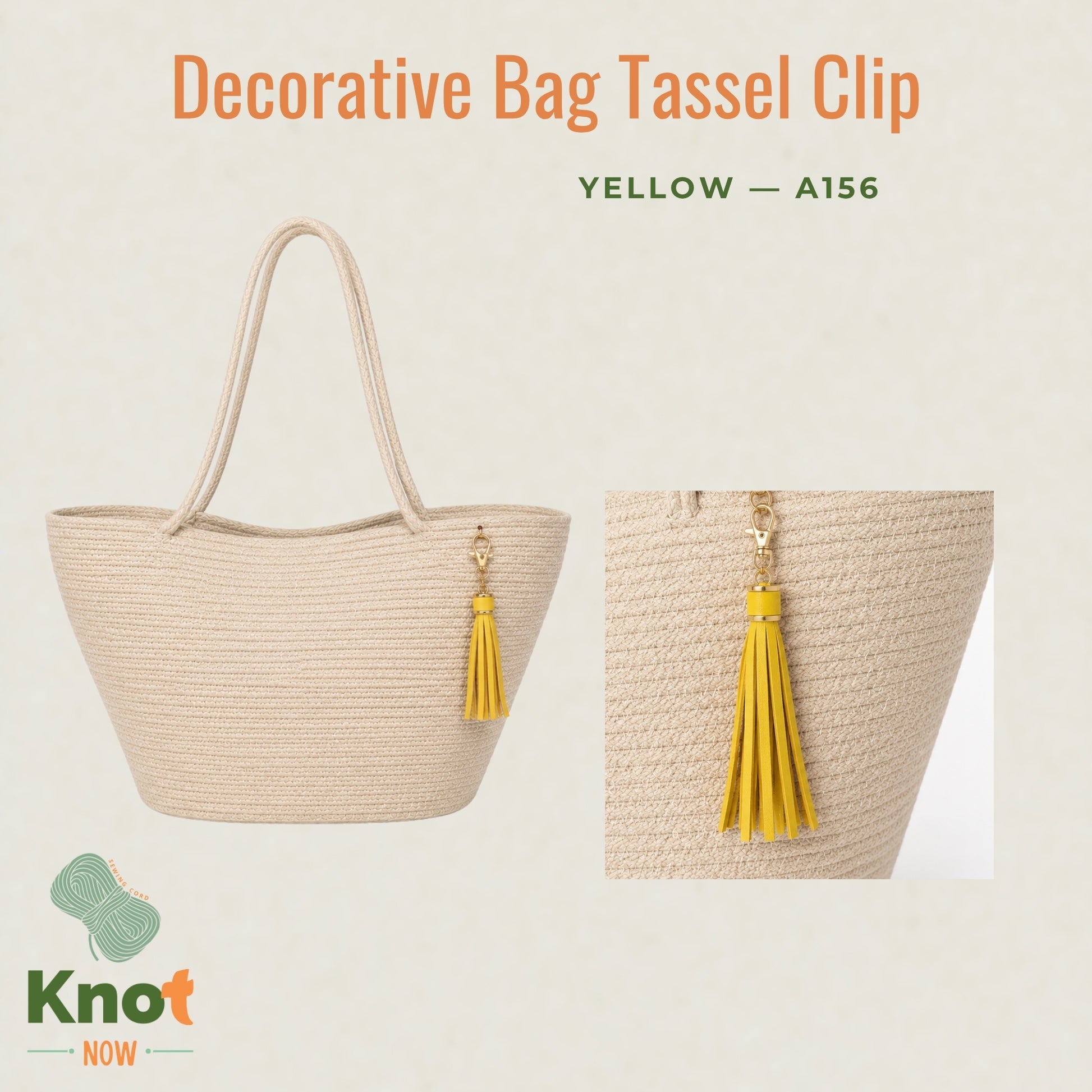Decorative Bag Tassel Clip – Gold Detail