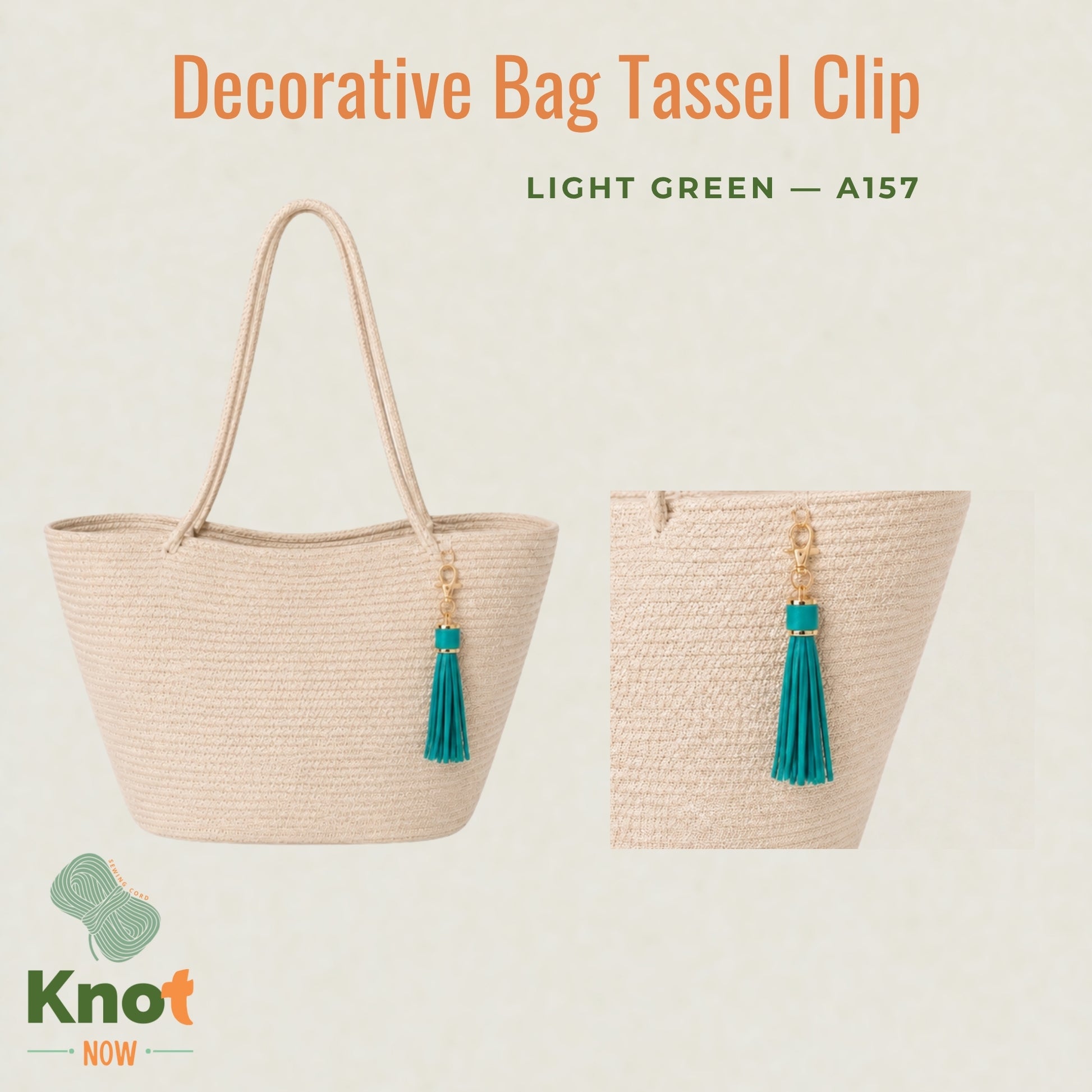 Decorative Bag Tassel Clip – Gold Detail