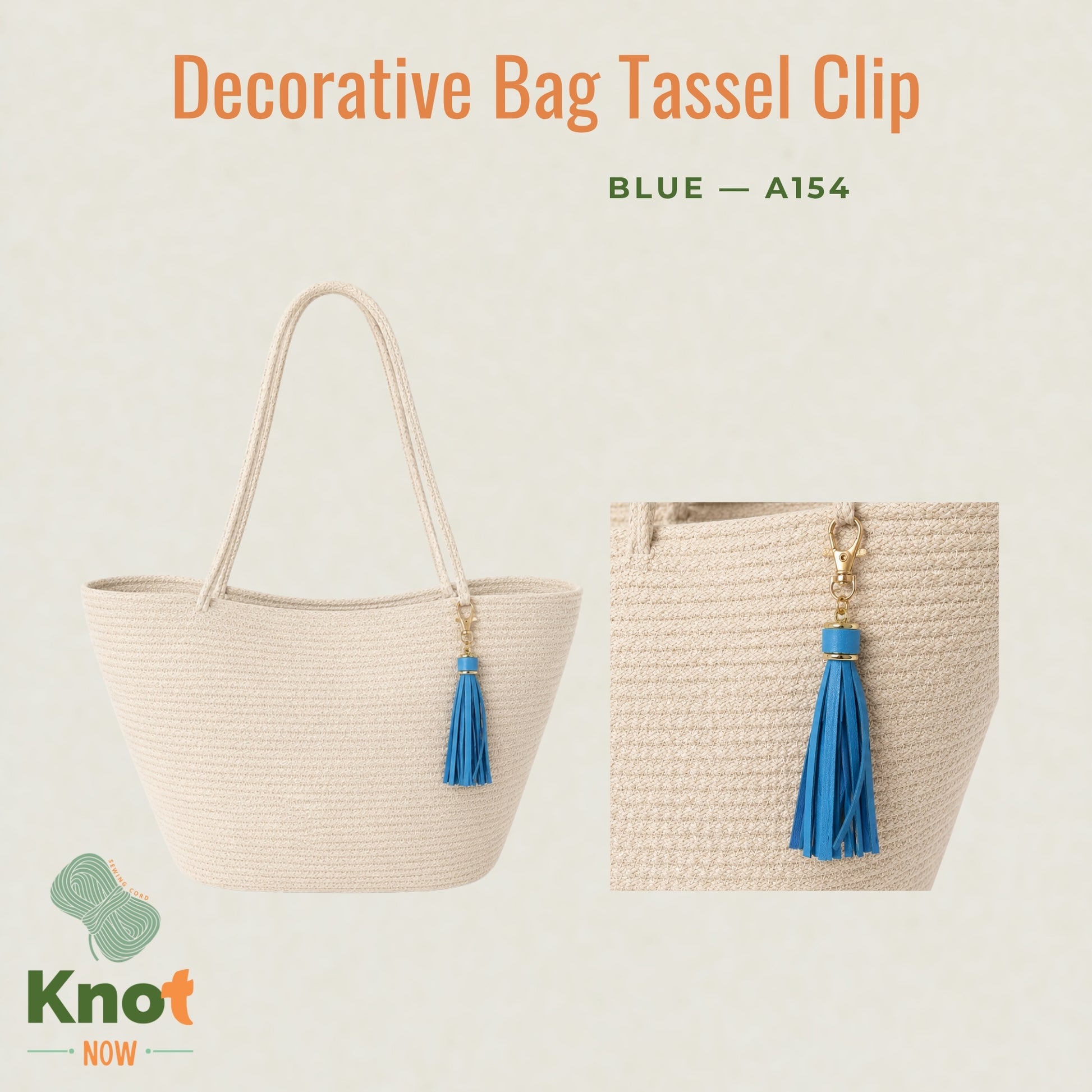 Decorative Bag Tassel Clip – Gold Detail
