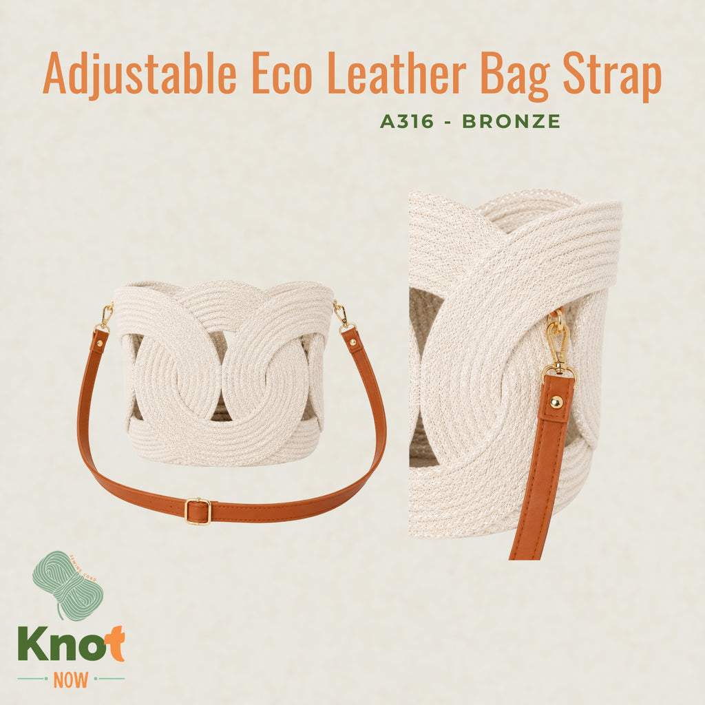 Adjustable Eco Leather Bag Strap – Gold Hardware