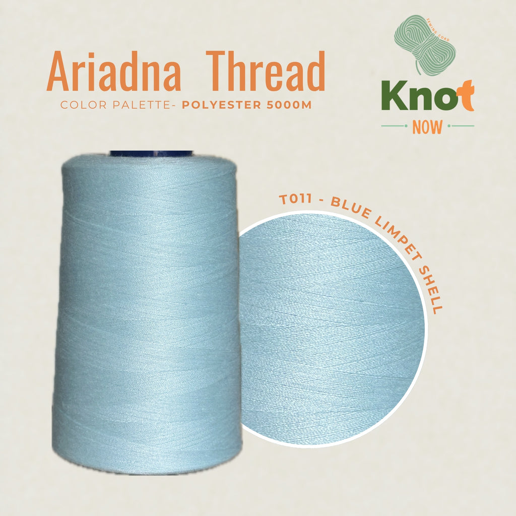 Blue Limpet Shell Ariadna Polyester Thread 5000m | Strong Overlock & Sewing Thread