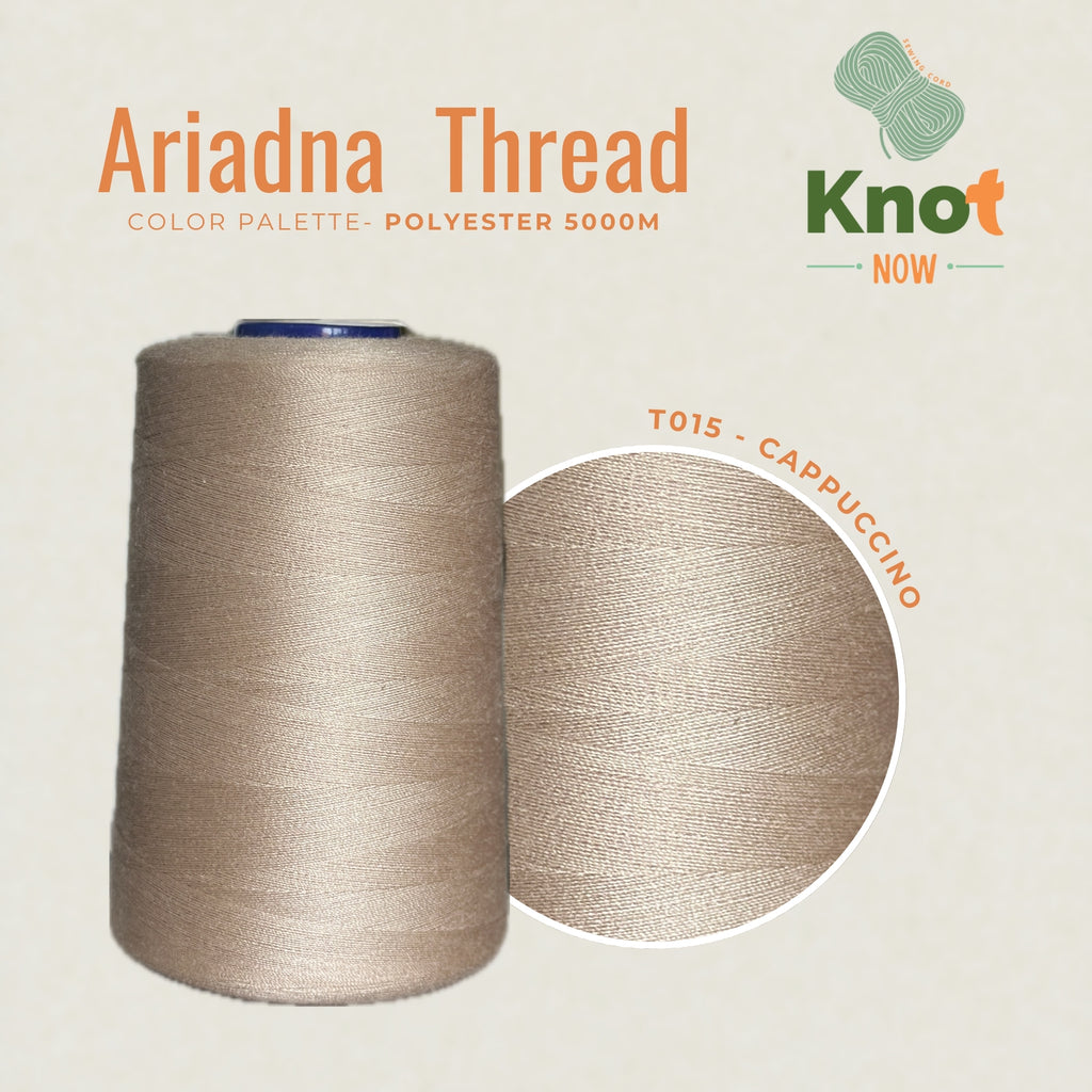 Cappuccino Ariadna Polyester Thread 5000m | Strong Overlock & Sewing Thread