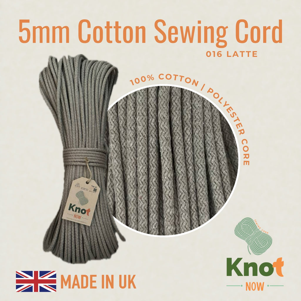 5mm Latte Cotton Sewing Cord