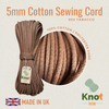 5mm Tabacco Brown Cotton Sewing Cord