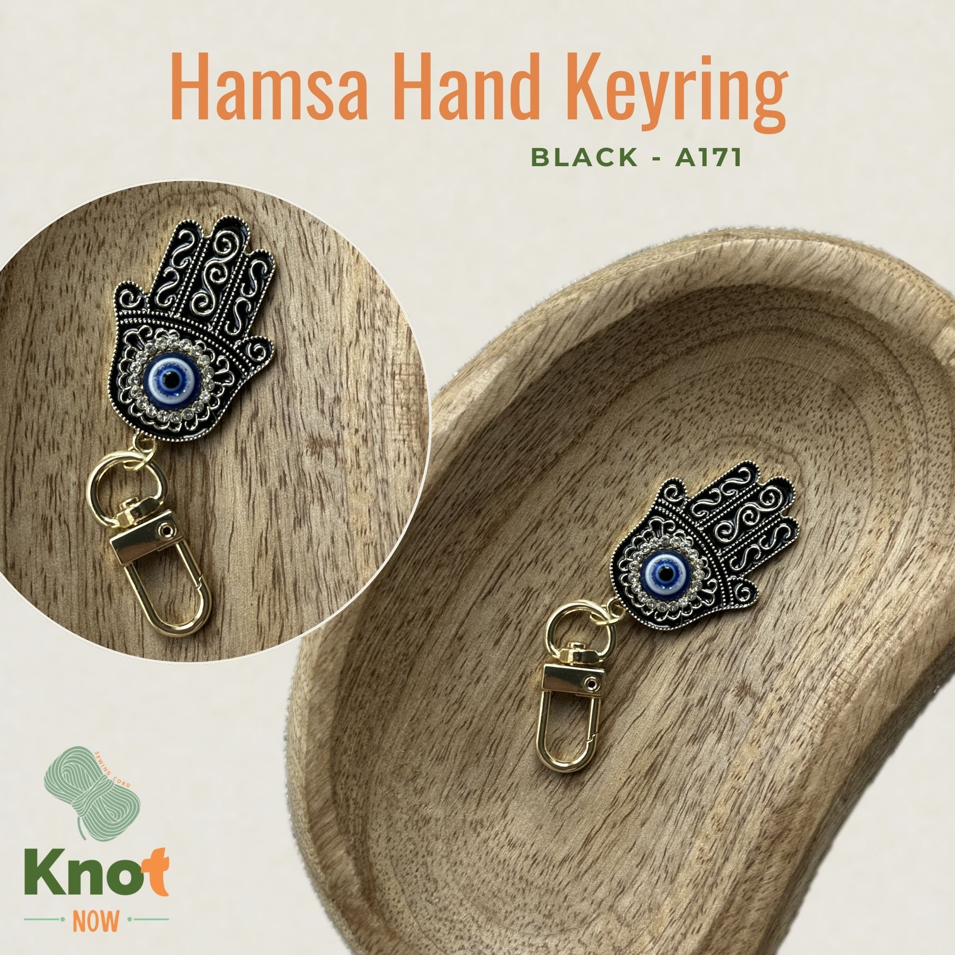 Hamsa Hand Keyring