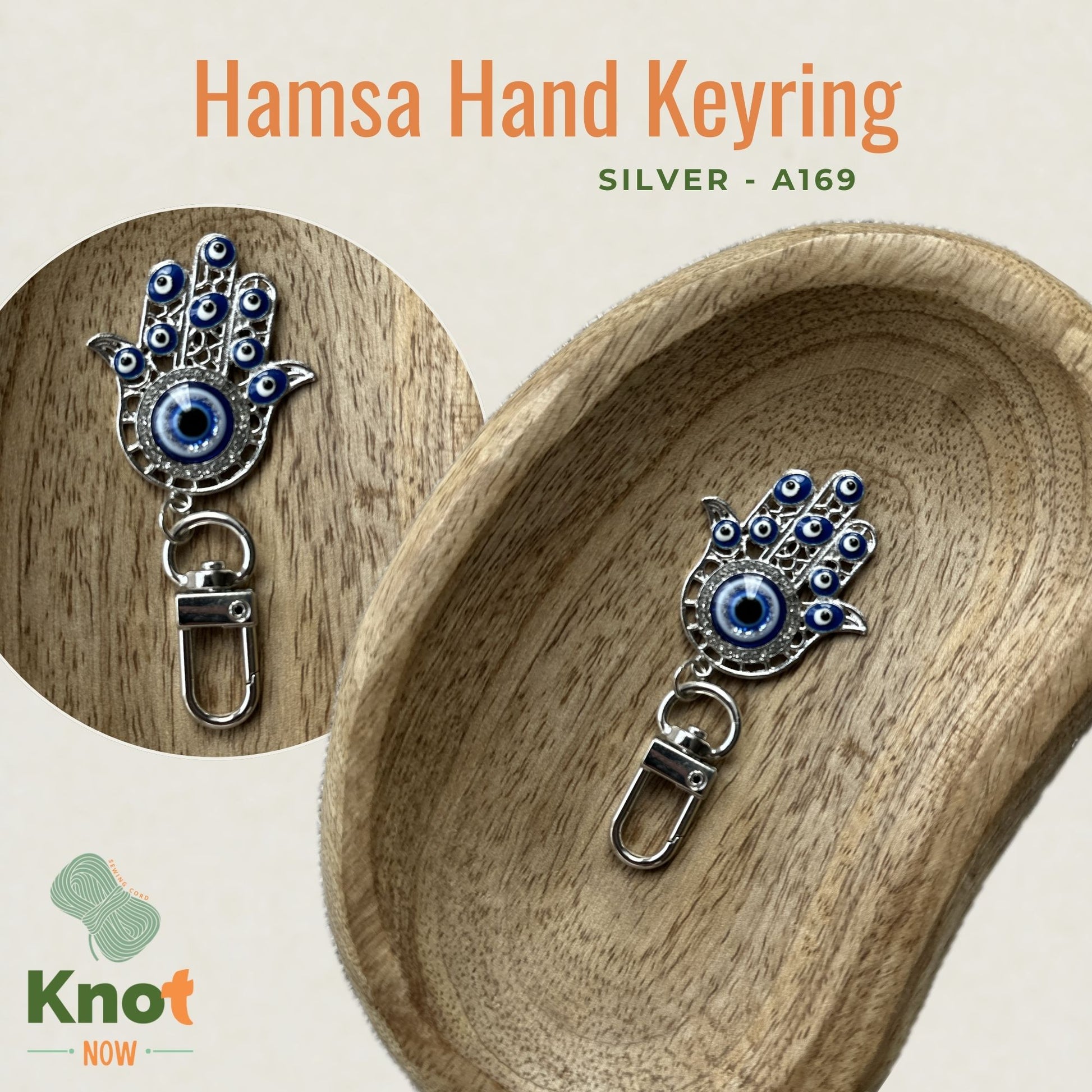 Hamsa Hand Keyring