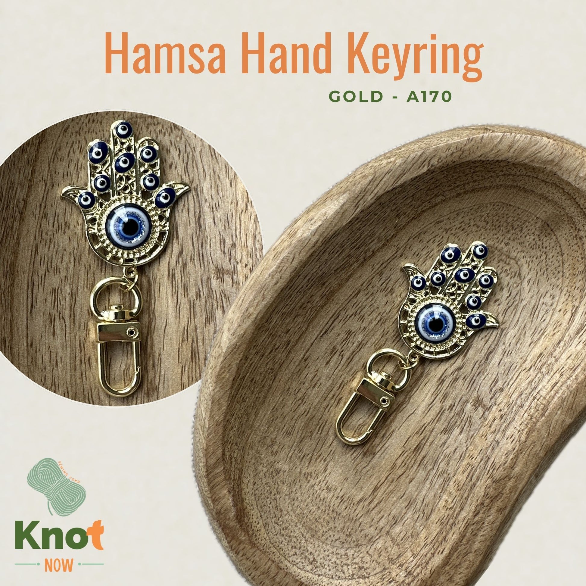 Hamsa Hand Keyring