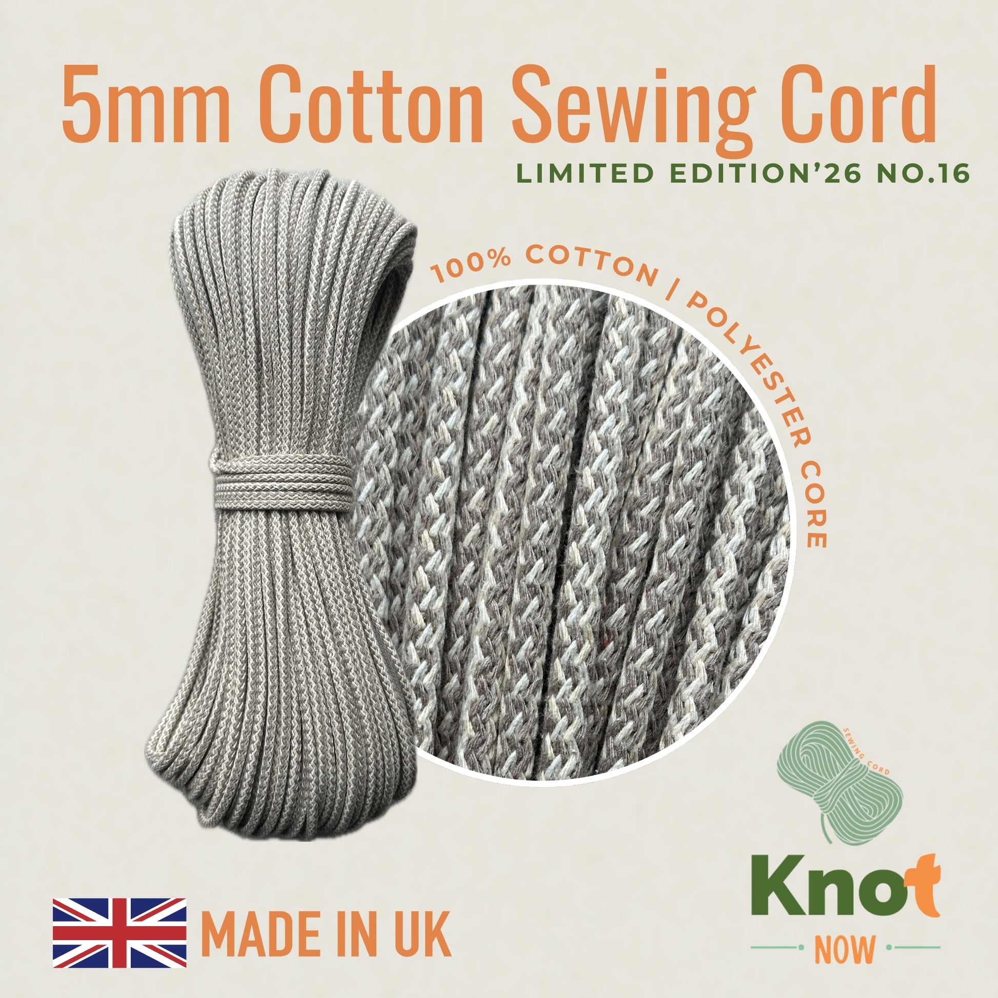 Limited Edition'26 no.16 5mm Cotton Sewing Cord