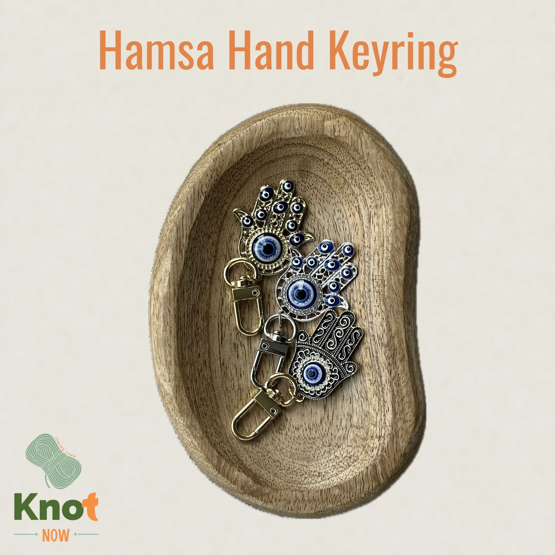 Hamsa Hand Keyring