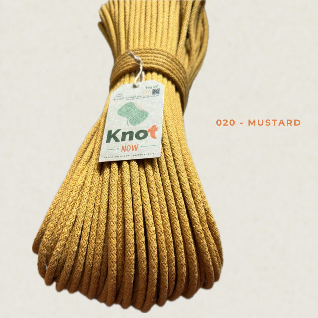 5mm Mustard Cotton Sewing Cord