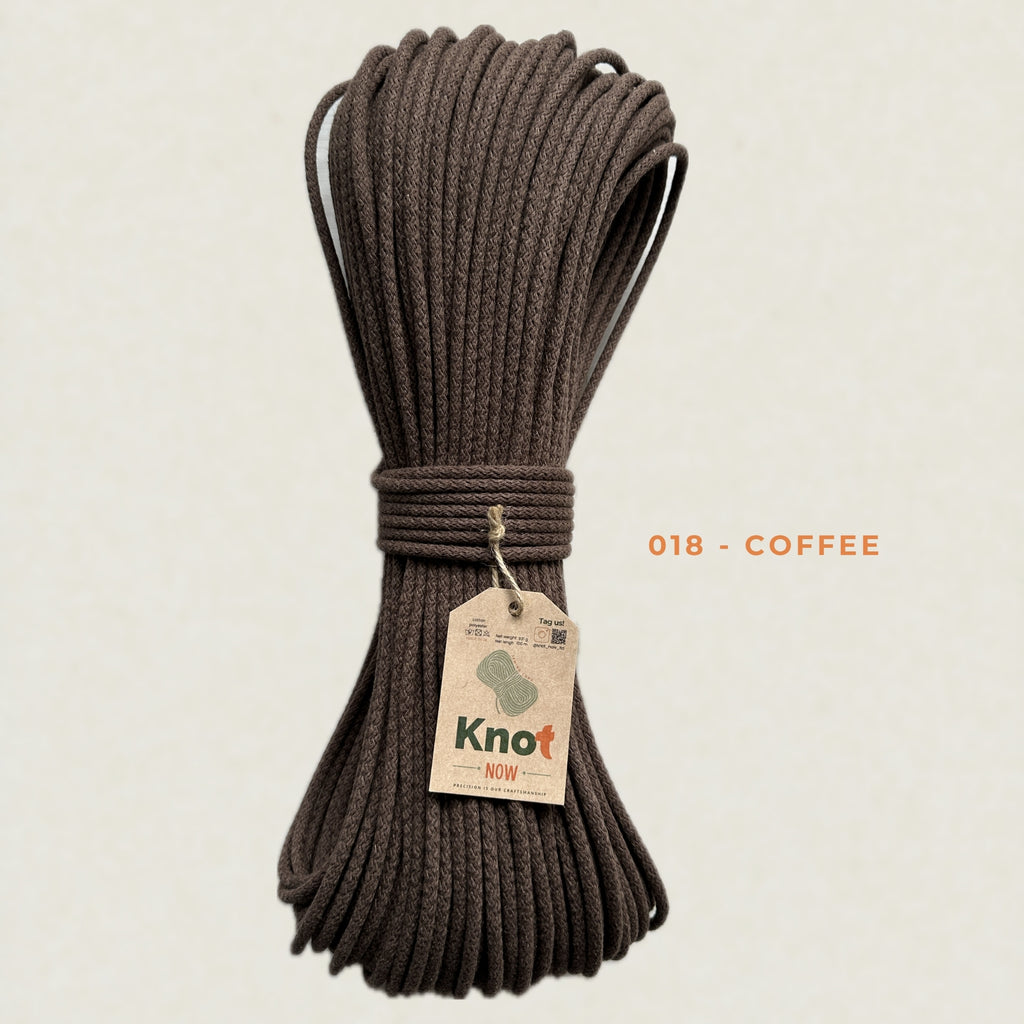 5mm Coffee Cotton Sewing Cord