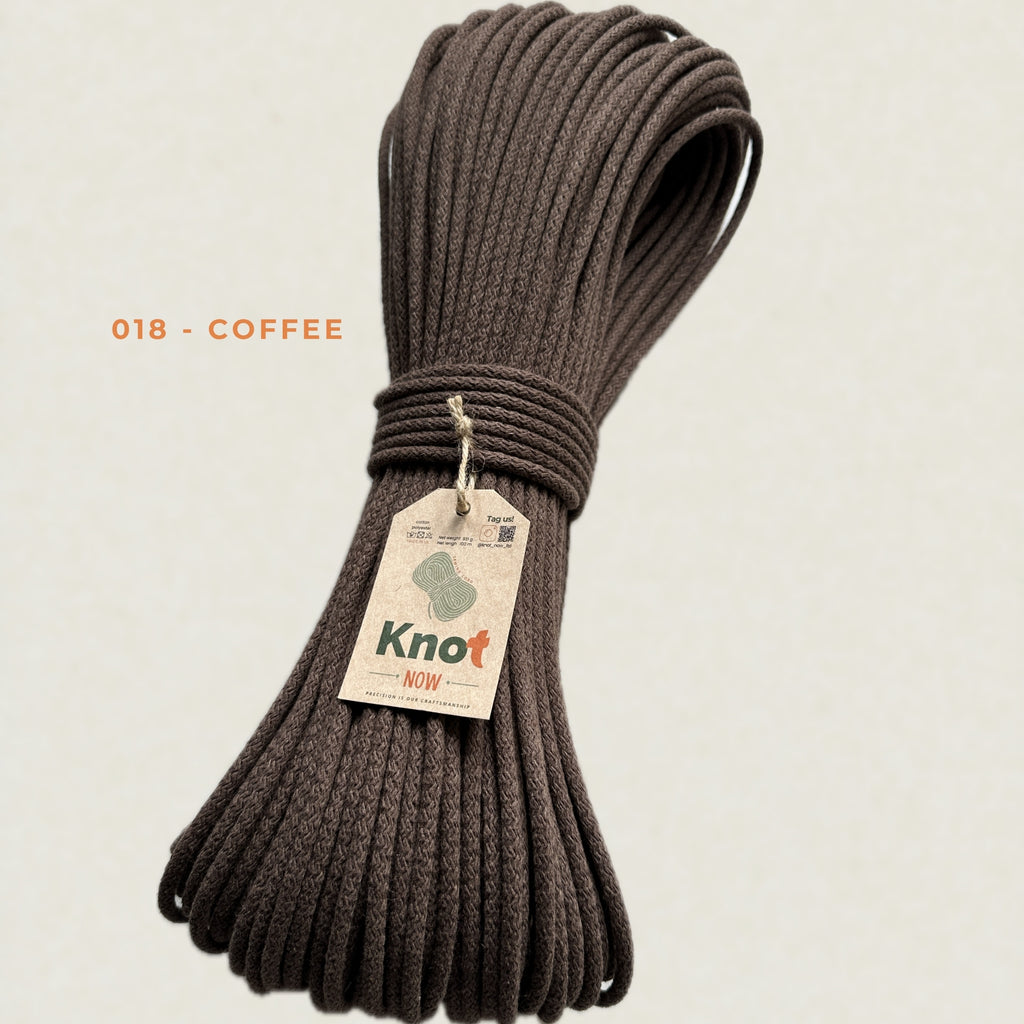 5mm Coffee Cotton Sewing Cord
