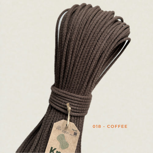 5mm Coffee Cotton Sewing Cord