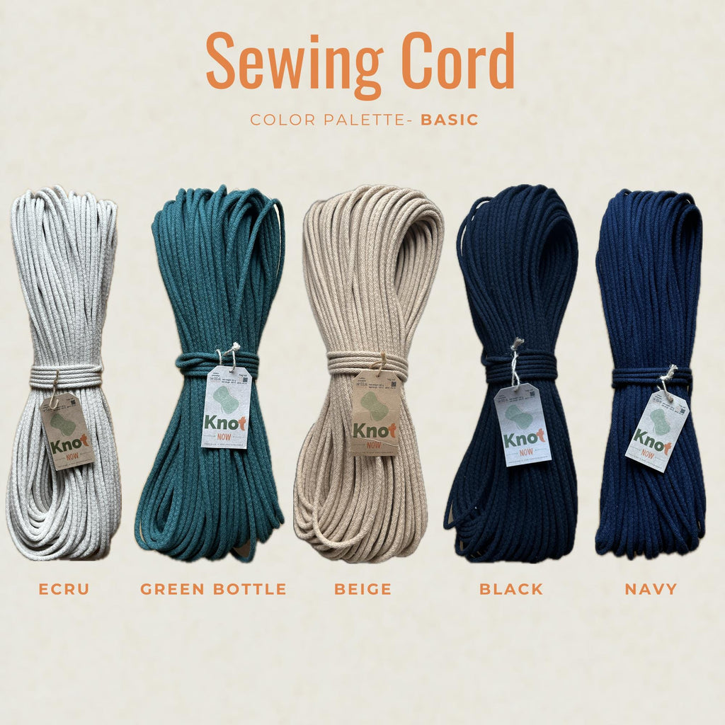 Ecru 5mm Cotton Sewing Cord