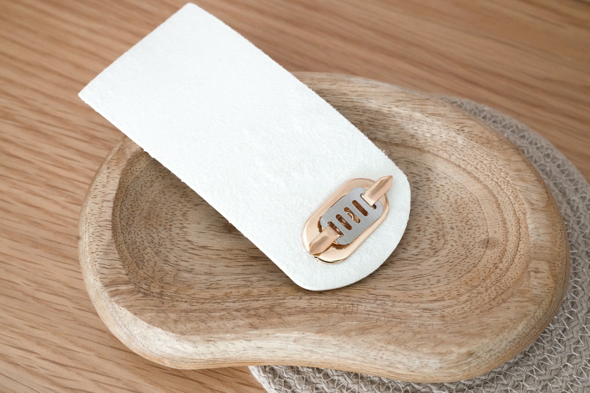 Small Faux Leather Bag Flap – Insert & Twist Lock Closure