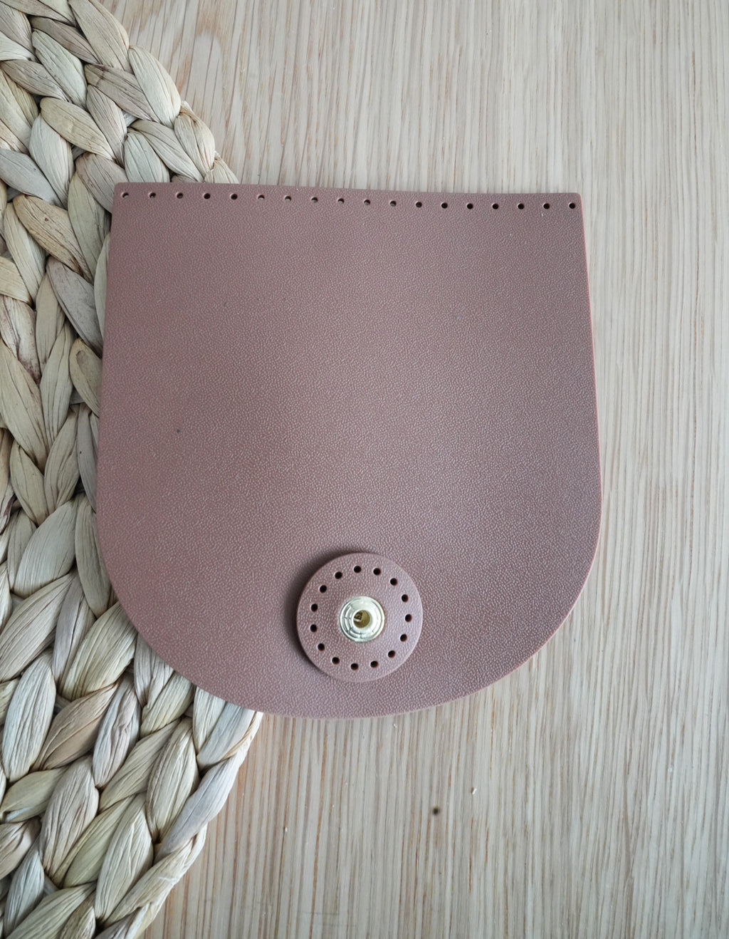 A silicone Sewing Bag Flap with Push Lock Button