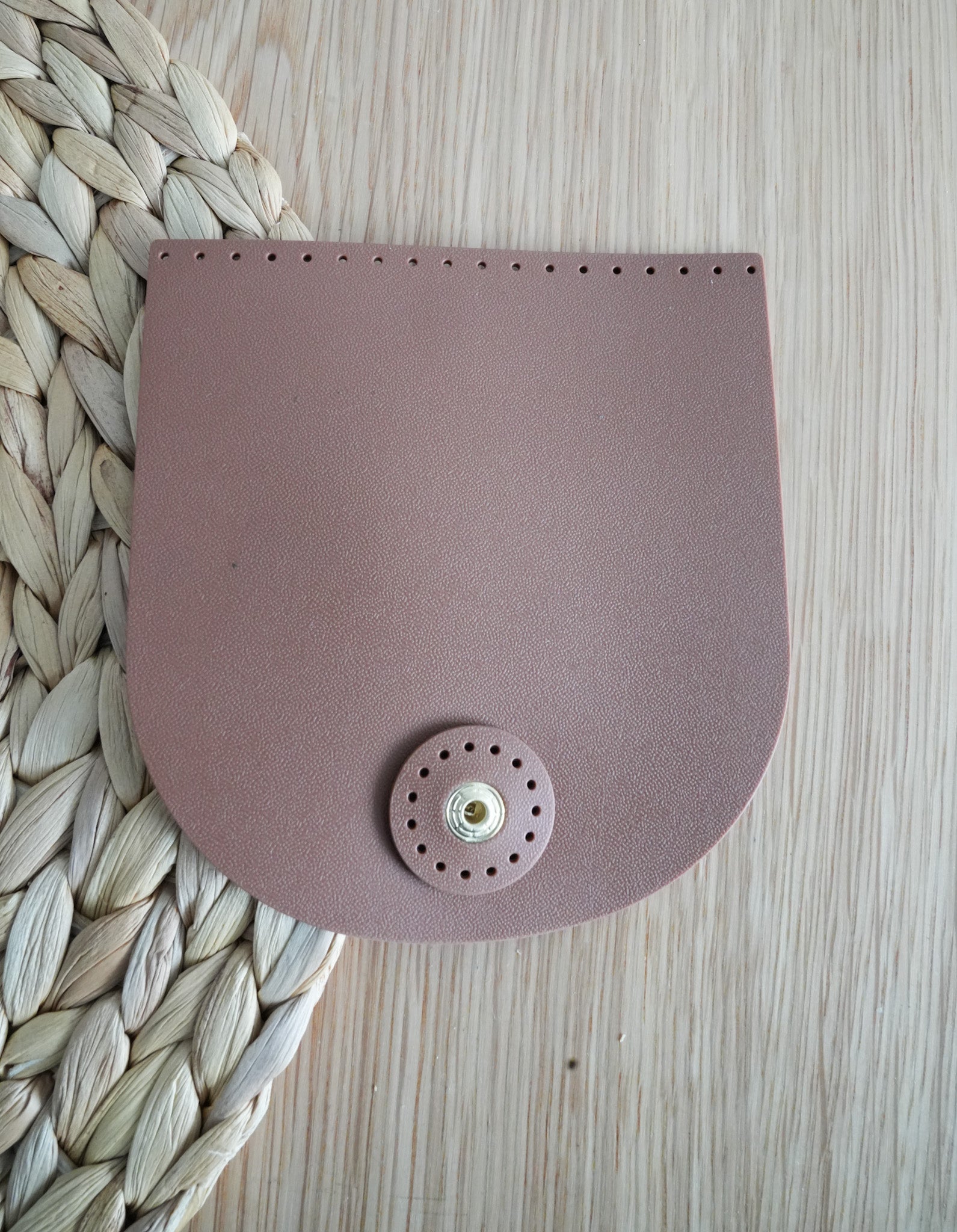 A silicone Sewing Bag Flap with Push Lock Button