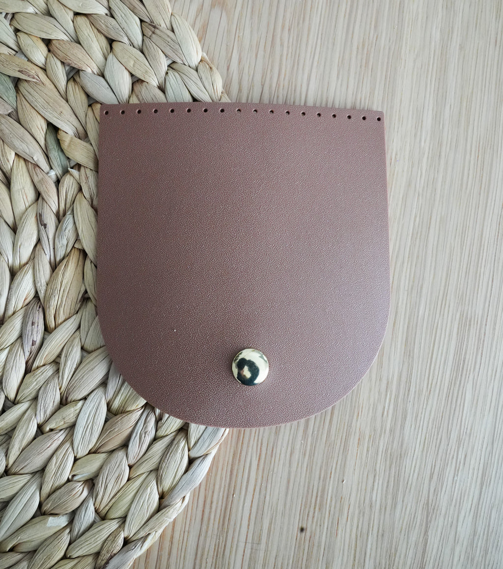 A silicone Sewing Bag Flap with Push Lock Button