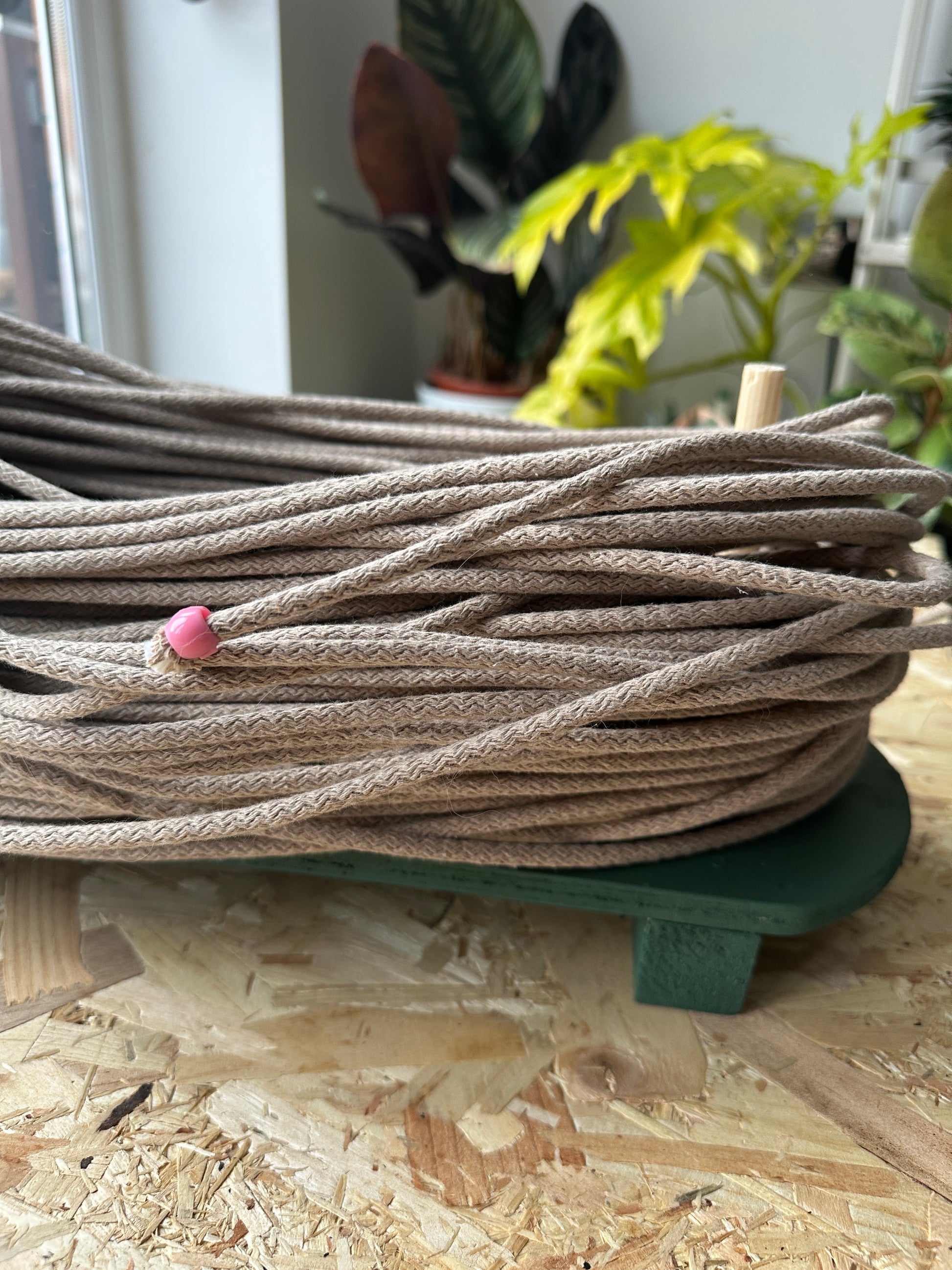 Handmade Wooden Cord Dispenser