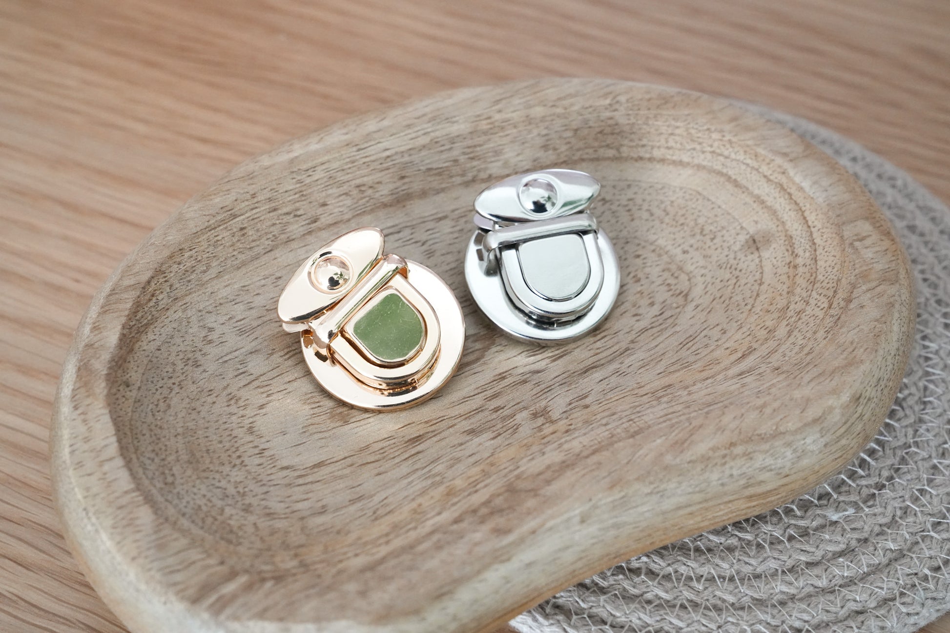 Metal LOCK Bag Closure – Buckle Catch Clasp | Silver & Gold