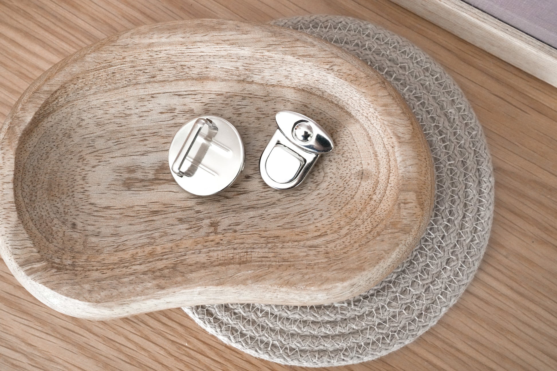 Metal LOCK Bag Closure – Buckle Catch Clasp | Silver & Gold