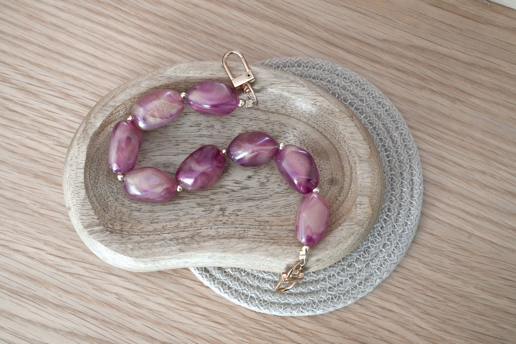 Decorative Bag Straps with Gold Clasps