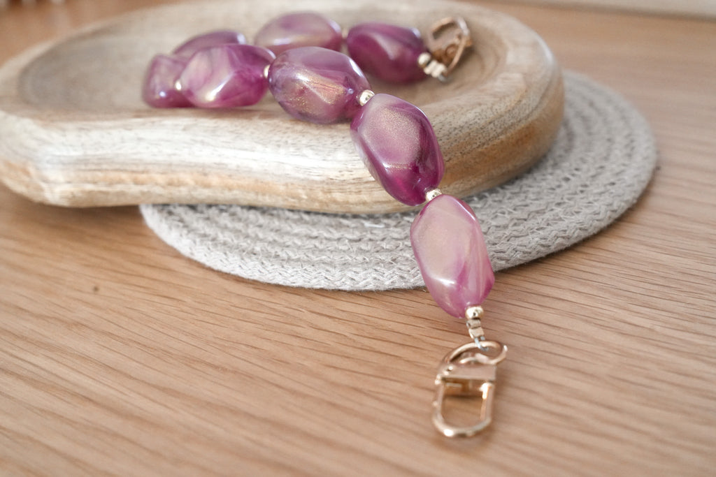 Decorative Bag Straps with Gold Clasps