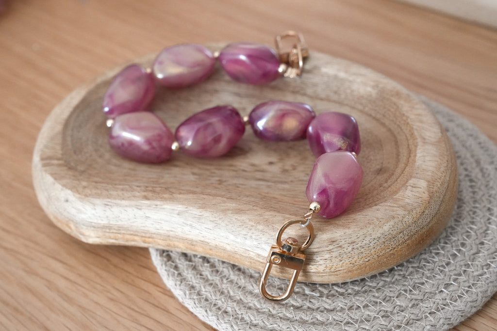 Decorative Bag Straps with Gold Clasps