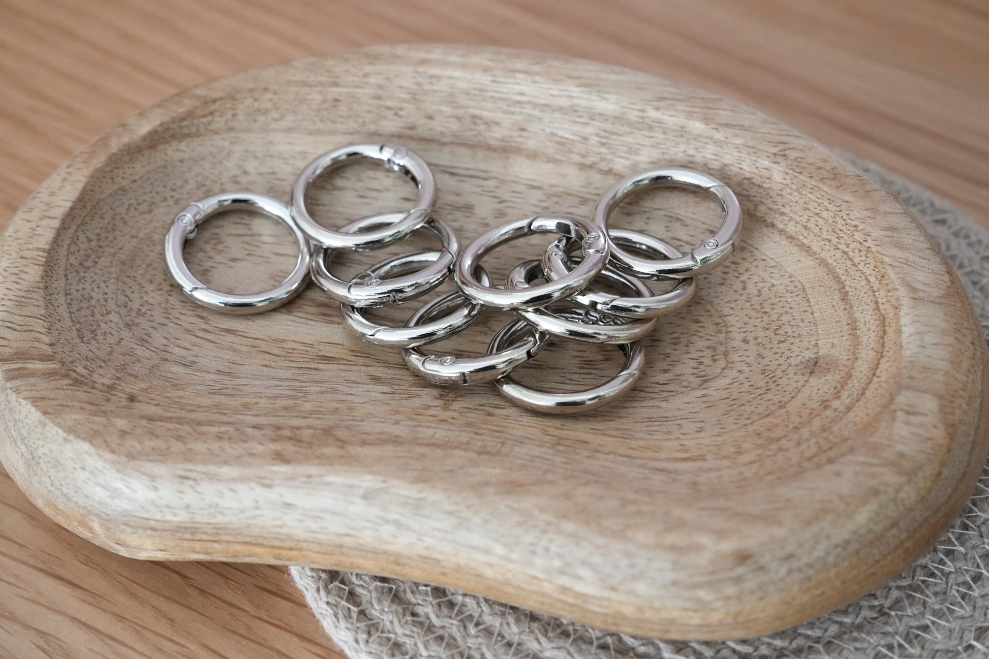 Spring O-Rings for Bags – Silver & Gold