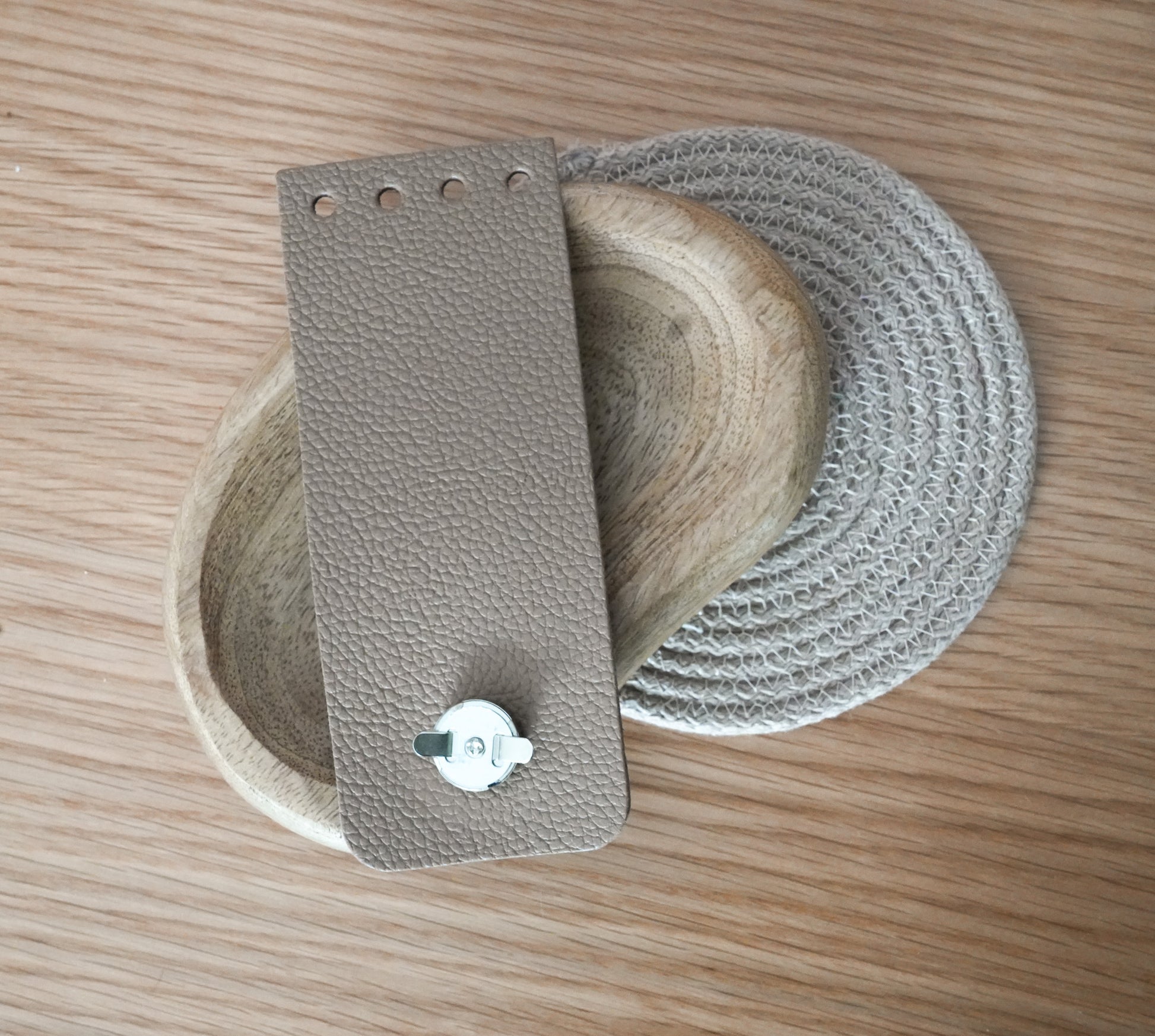 Premium Leather Bag Flap with Magnetic Snap