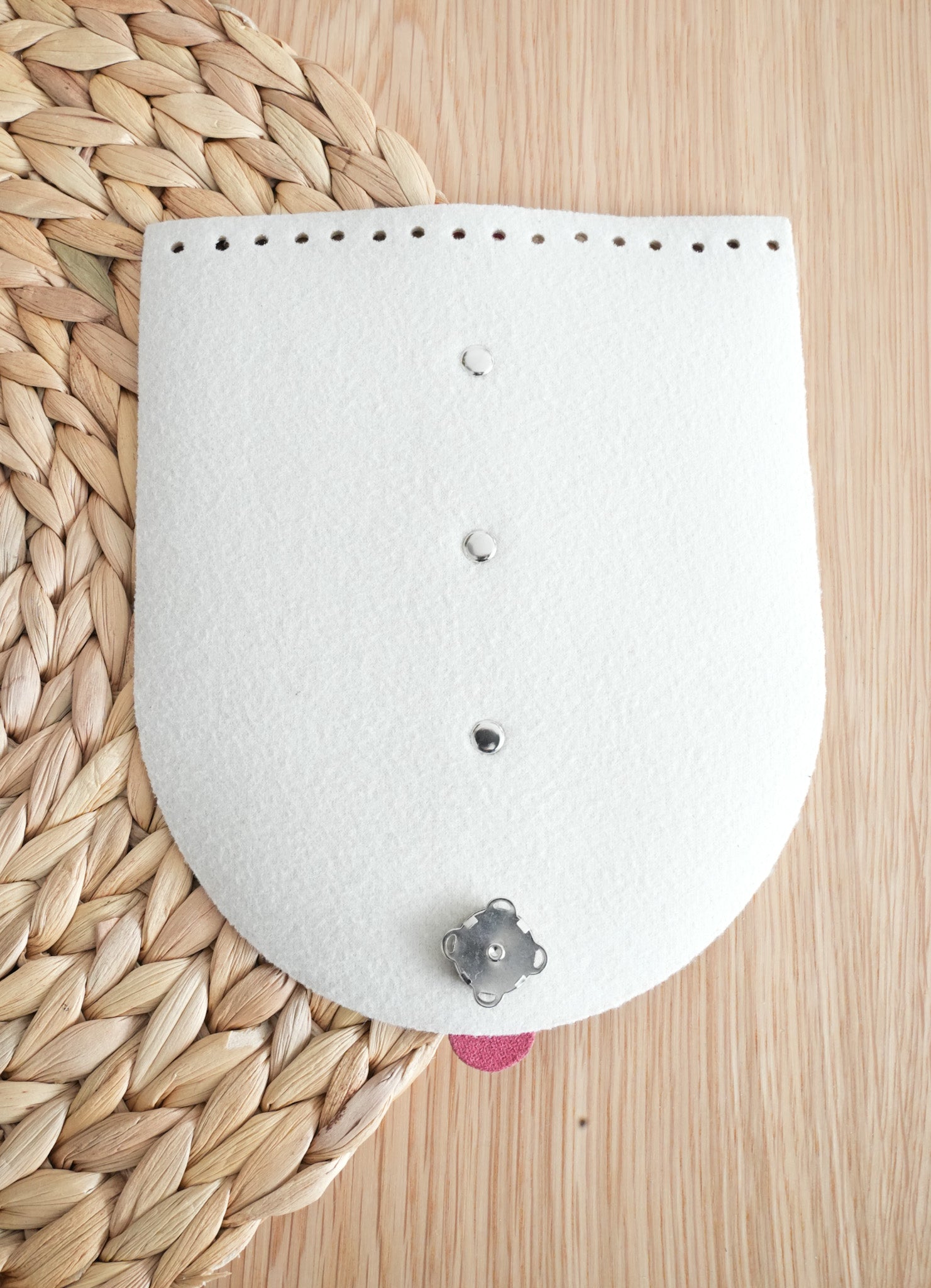 Soft Leather Bag Flaps with Centre Stripe