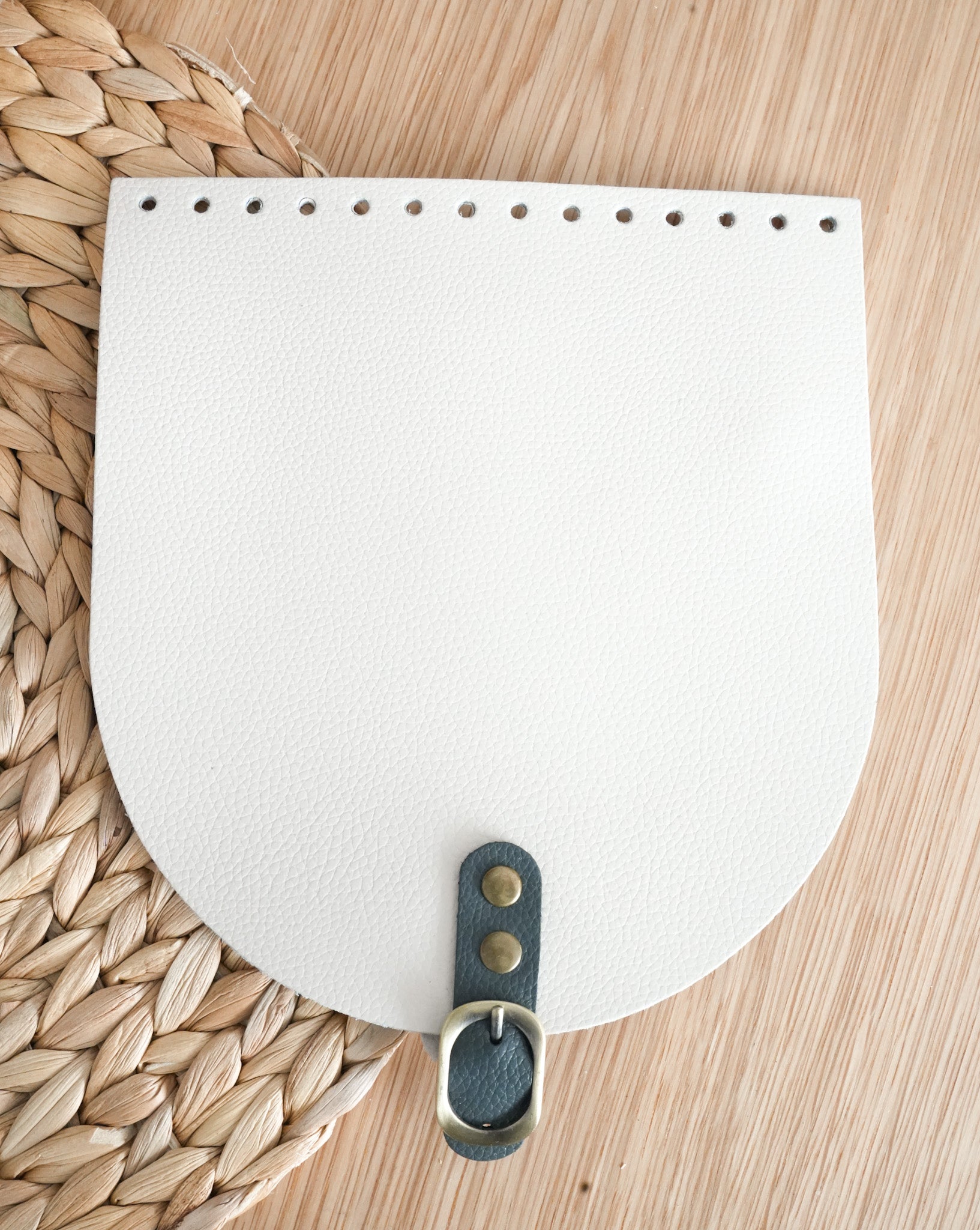 Large Premium Leather Bag Flaps with Magnetic Snaps