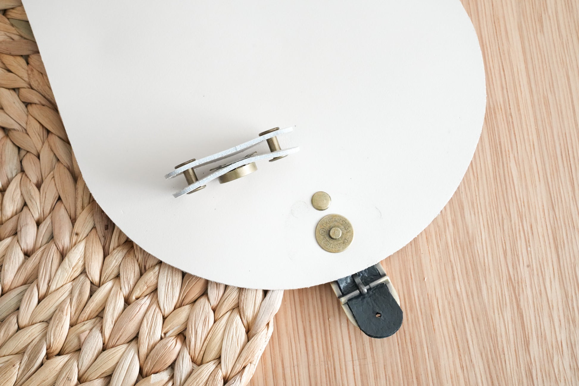 Large Premium Leather Bag Flaps with Magnetic Snaps