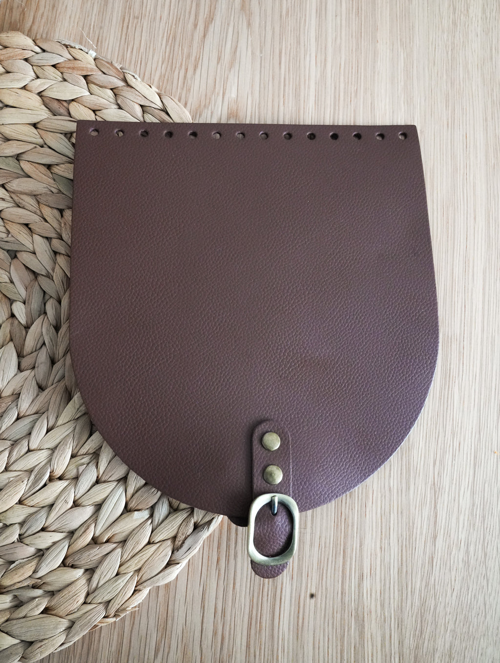 Large Premium Leather Bag Flaps with Magnetic Snaps