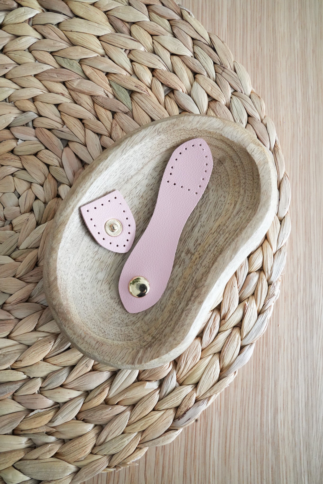 Medium Faux Leather Bag Closure Snaps with metal buckles