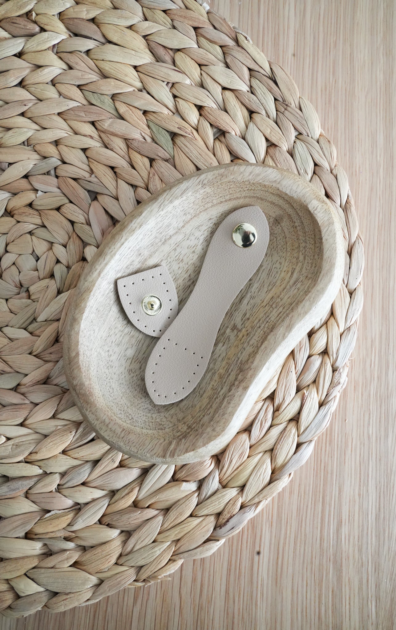 Medium Faux Leather Bag Closure Snaps with metal buckles