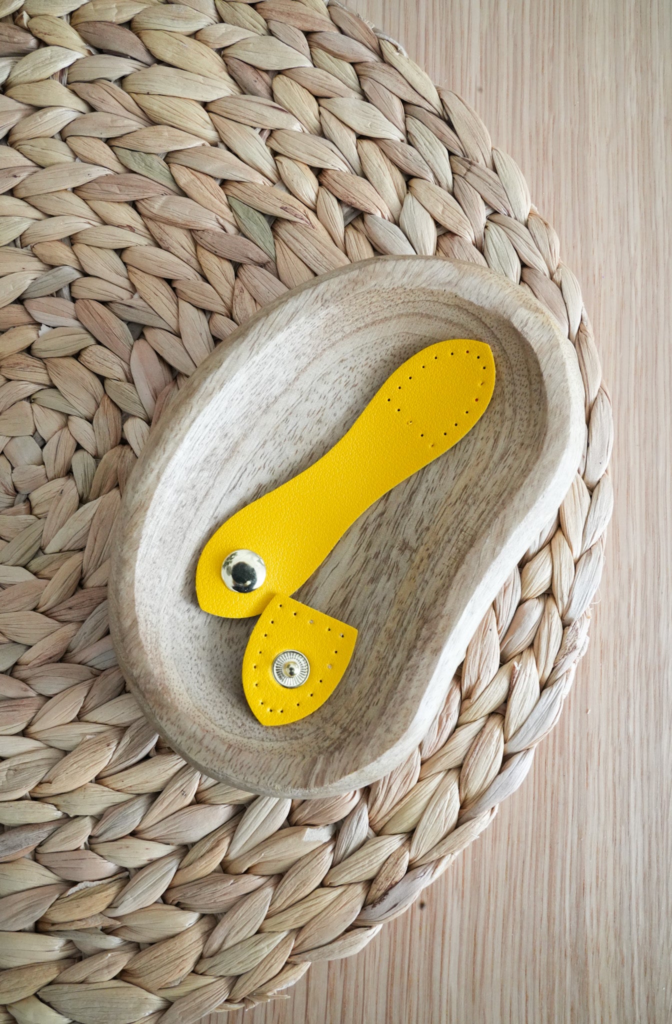 Medium Faux Leather Bag Closure Snaps with metal buckles