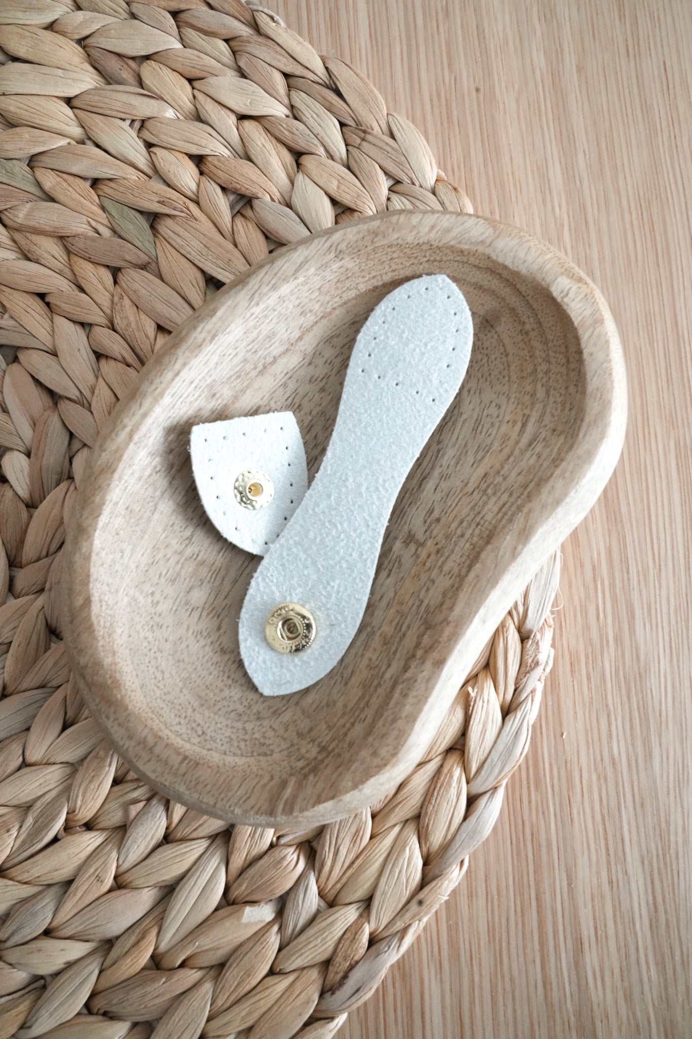 Medium Faux Leather Bag Closure Snaps with metal buckles