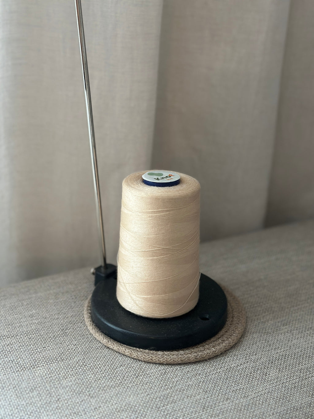 Metal Cone Thread Holder – Adjustable Clamp Base | Thread Stand