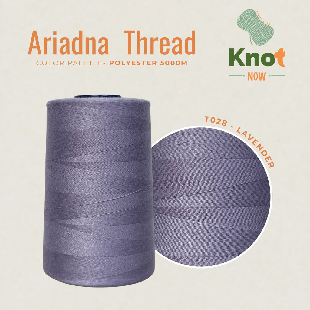 Ariadna Polyester Threads, 5000m threads, Lavender Threads