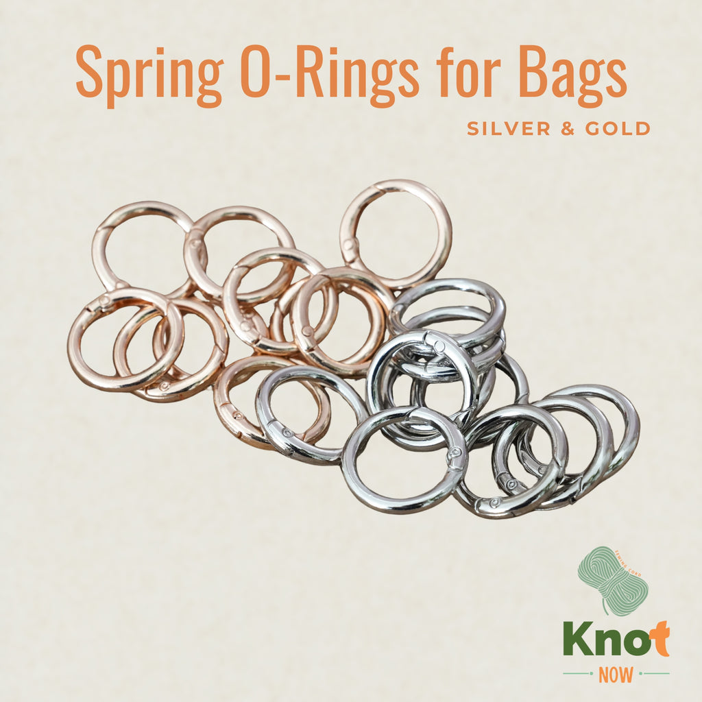 Spring O-Rings for Bags – Silver & Gold