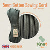 5mm  Khaki Cotton Sewing Cord