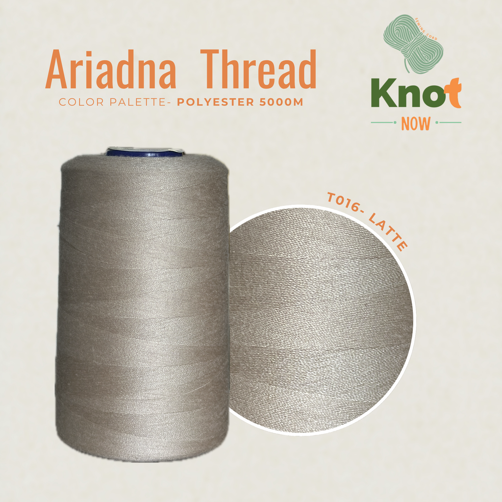 Latte Ariadna Polyester Thread 5000m | Strong Overlock & Sewing Thread