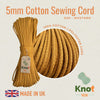 5mm Mustard Cotton Sewing Cord