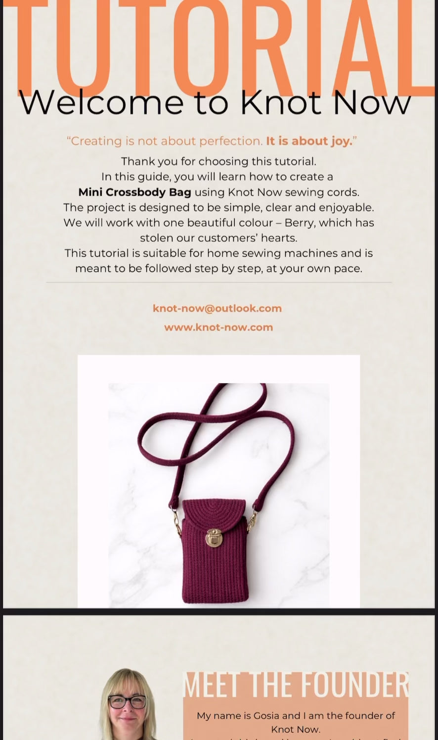 Tutorial 02 Mini Crossbody Bag